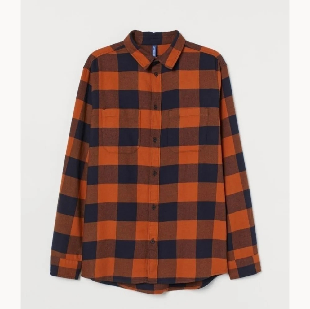 H&M Divided Cotton Flannel  Shirt